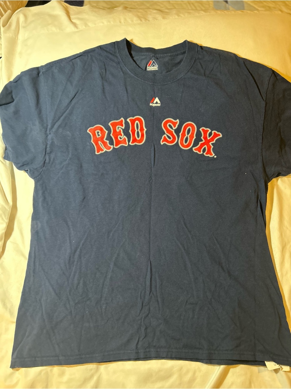 Majestic Navy Boston Red Sox Logo Tee